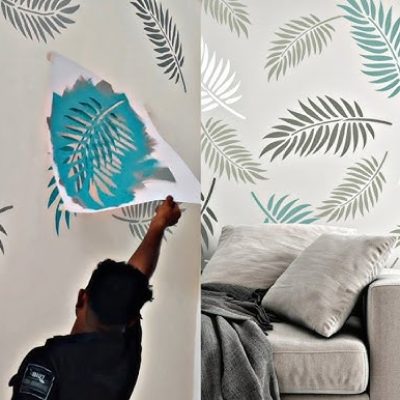 stensil design painting